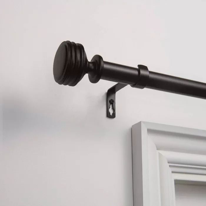 Adjustable Duke Curtain Rod and Coordinating Finial - Exclusive Home | Target