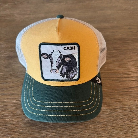 Goorin Bros The Farm "The Cash Cow" Trucker Snapback Hat-Yellow & Green-One Size | Poshmark