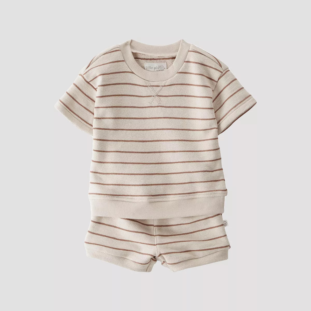 Baby Little Planet by Carter's Striped Organic 2-Piece Set | Kohl's