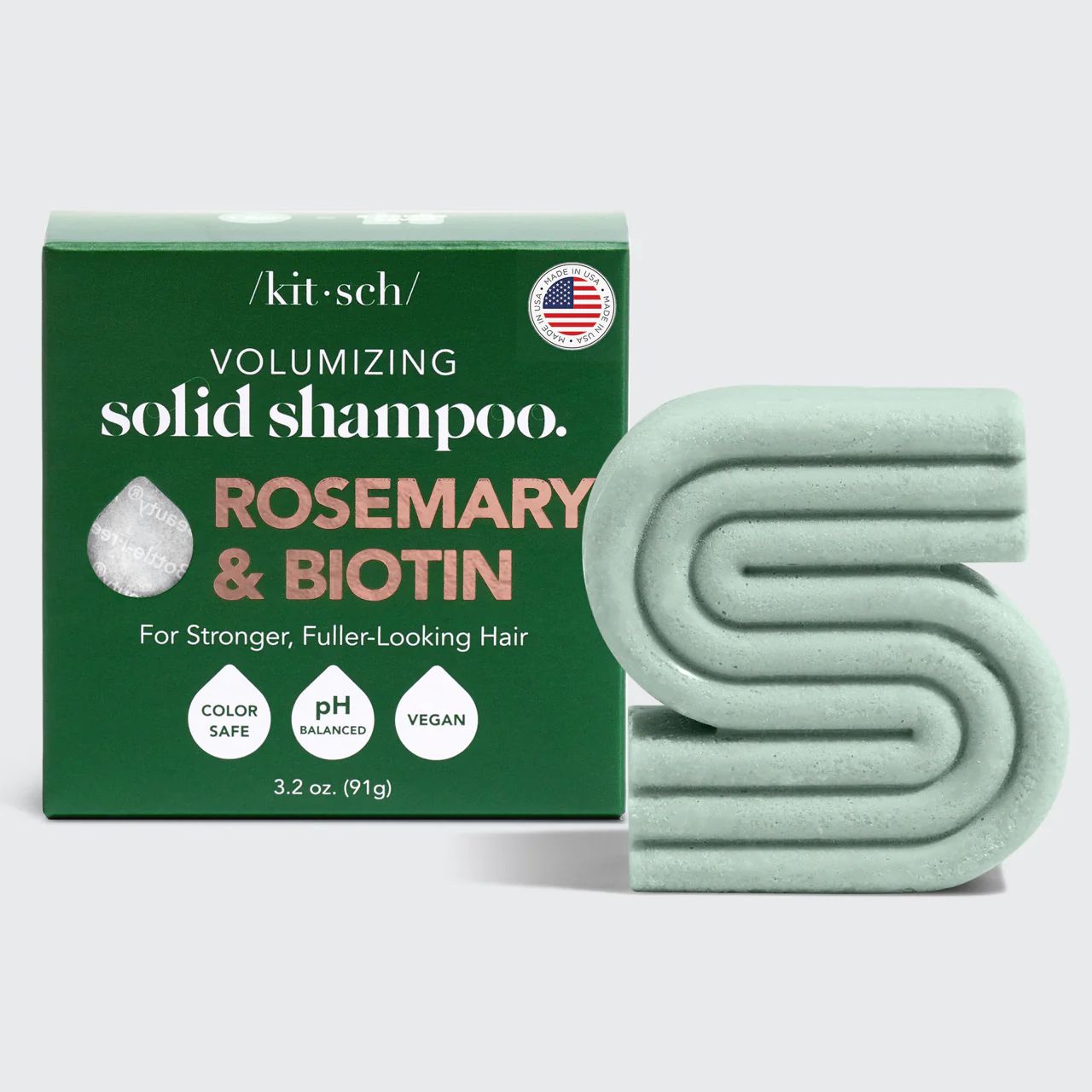 Rosemary & Biotin Volumizing Solid Shampoo | Kitsch