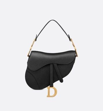 Saddle Bag Black Shiny Goatskin - Bags - Woman | DIOR | Dior Beauty (US)