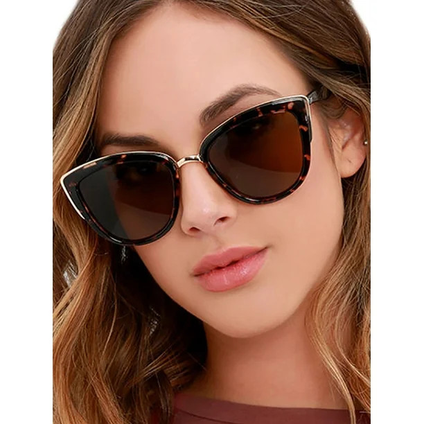 Womens Polarized Classic Vintage Sunglasses Shades Summer Eyewear Sun Glasses | Walmart (US)