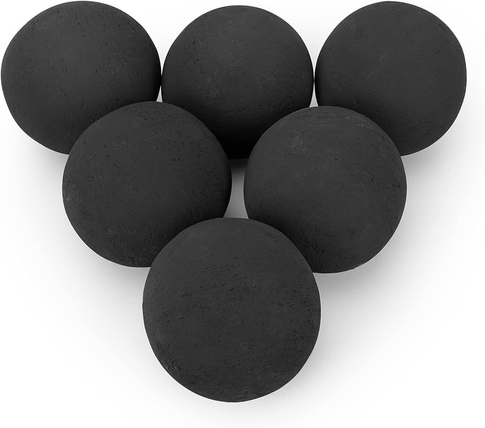 Stanbroil Ceramic Fire Balls - 5” Round Fire Stones for Fire Pit Fire Bowl and Fireplace - Set ... | Amazon (US)