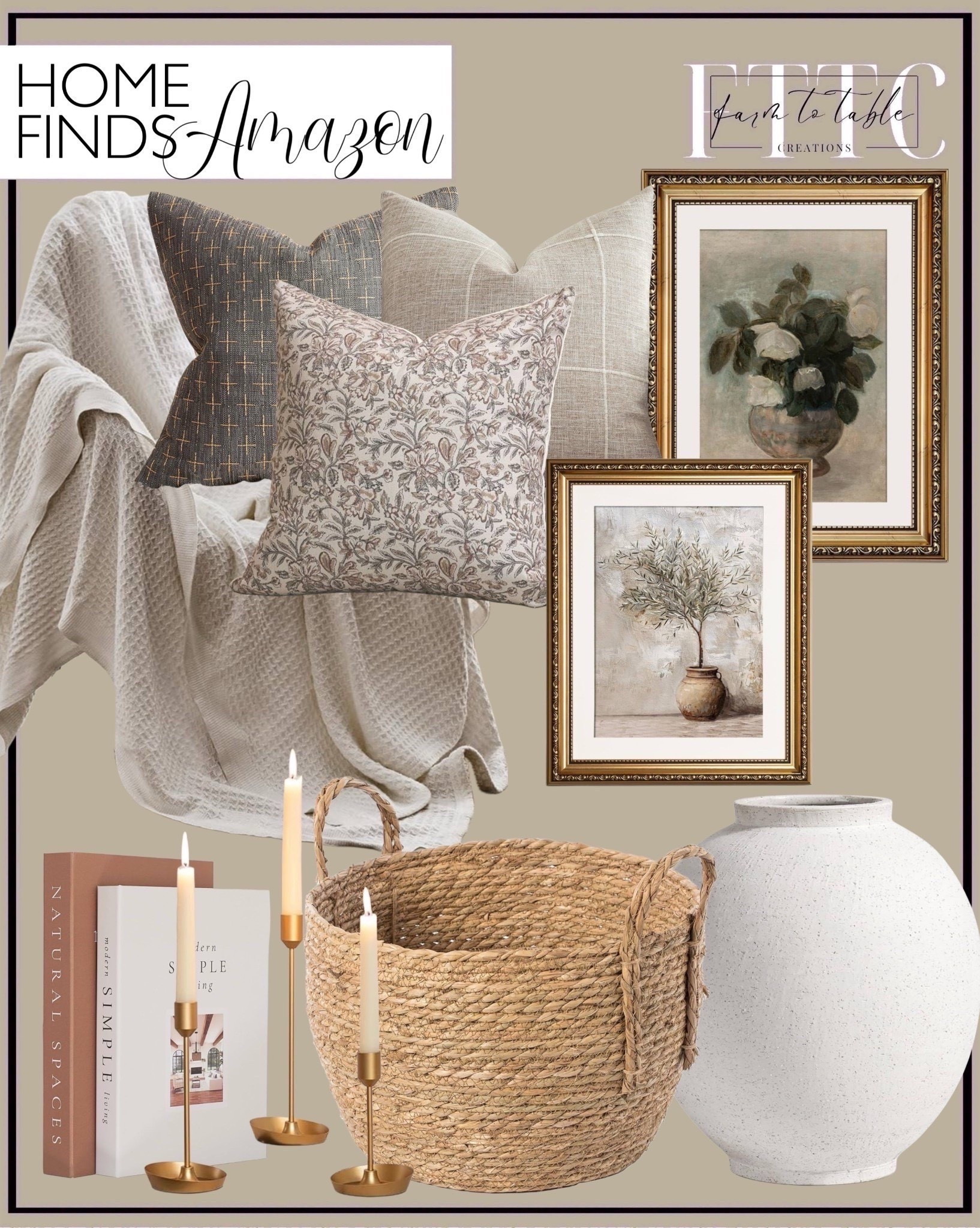 Amazon Home Finds. Follow @farmtotablecreations on Instagram for more inspiration. 

Amazon Deals. Neutral Home. Home Decor. Pillow Combo. Storage Basket. Artwork. Decorative Vase. Living Room Decor. Bedroom Decor. 



#LTKHome #LTKSaleAlert #LTKFindsUnder50
