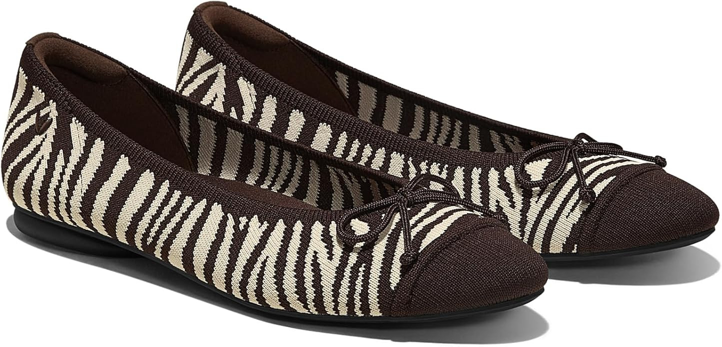 VIVAIA Tiana Almond-Toe Bow Flats Shoes for Women Slip On Washable Ballet Flats Shoes Comfortable... | Amazon (US)