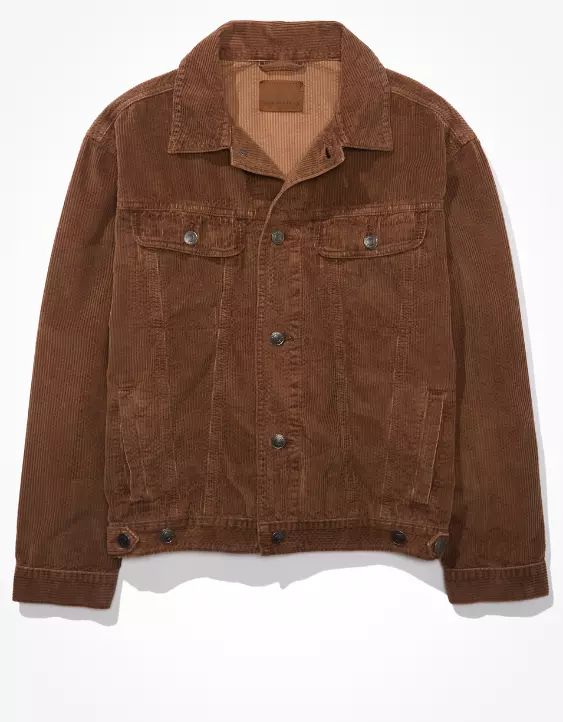 AE '90s Boyfriend Oversized Corduroy Jacket | American Eagle Outfitters (US & CA)