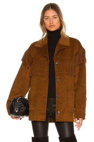 L'Academie Zion Jacket in Brown from Revolve.com | Revolve Clothing (Global)