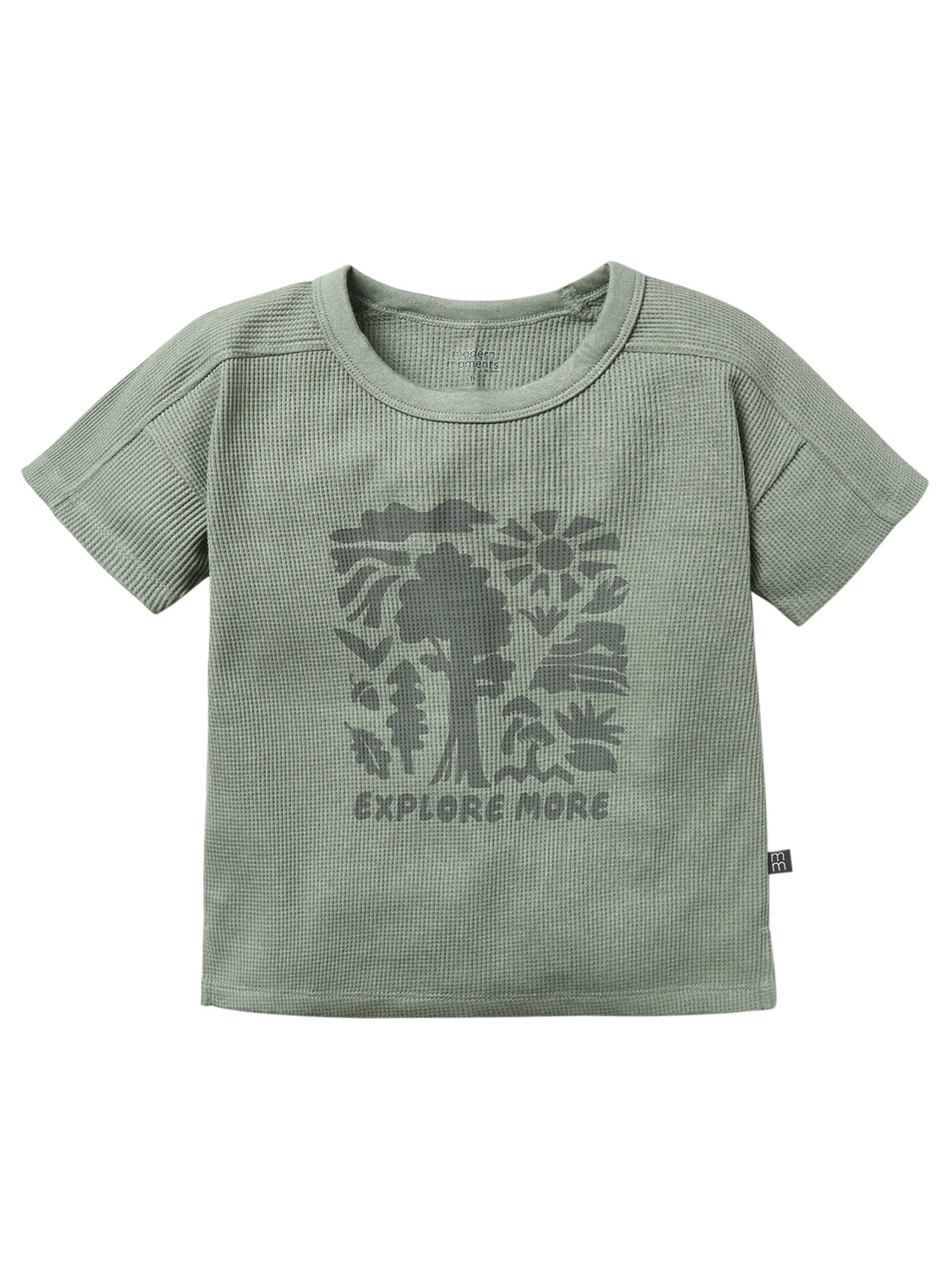 Modern Moments by Gerber Toddler Boy Organic Short Sleeve Oversized T-Shirt, Sizes 12M-5T | Walmart (US)