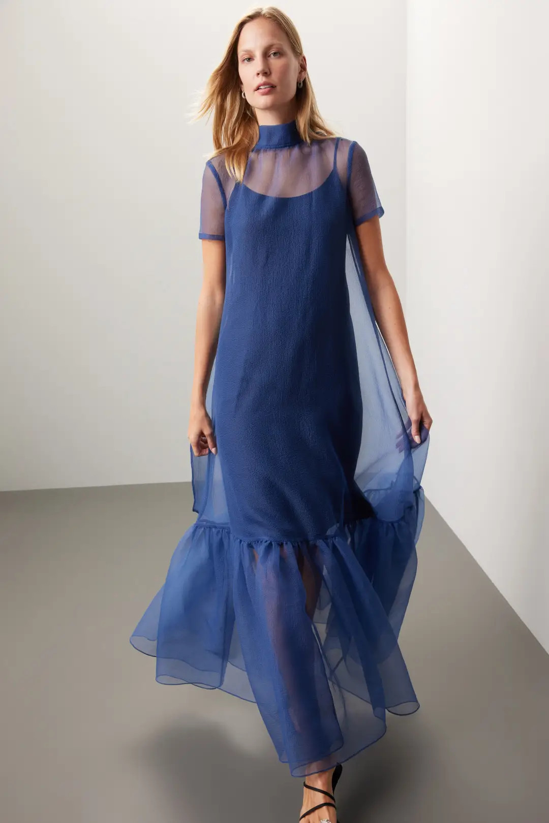 Navy Calluna Dress | Rent the Runway