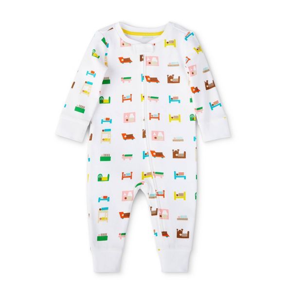 Baby Bed Print Long Sleeve Pajama - Christian Robinson x Target White | Target