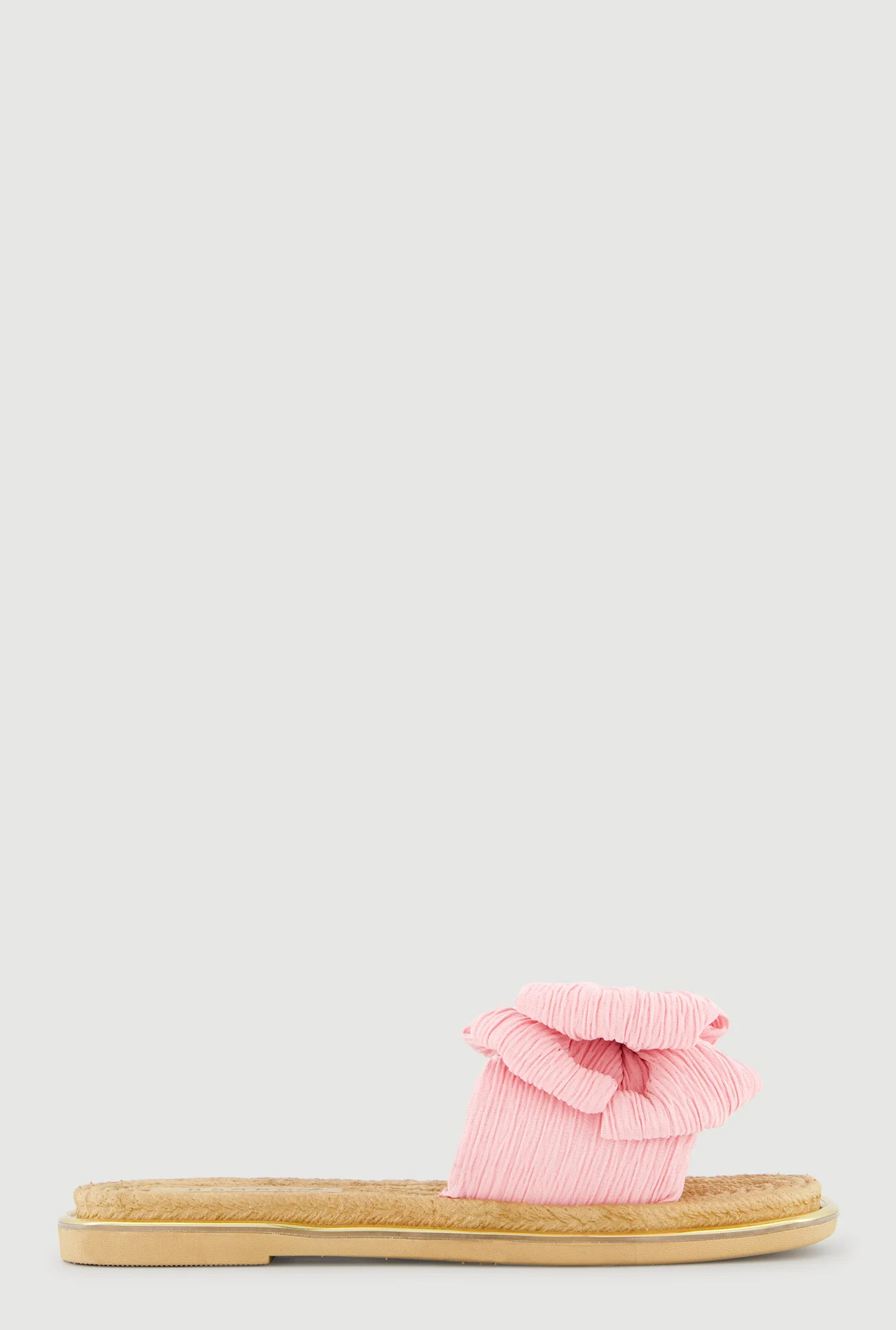 Double Bow Band Espadrille Slide Sandals | Rainbow Shops