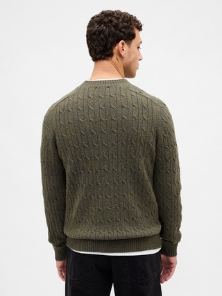 Merino Wool-Blend Cable-Knit Sweater | Gap (CA)