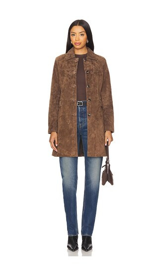 BLANKNYC Long Jacket in Chocolate. - size L | Revolve Clothing (Global)