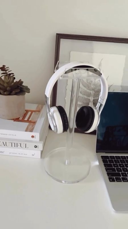 This acrylic headphone stand is so perfect! Looking very chic on my desk at home. 🎧

#homeoffice #deskaccessories #deskorganization 

#LTKhome #LTKVideo #LTKfindsunder50