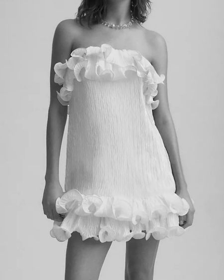 Wedding dress 
Reception wedding dress 
Bachelorette dress
Bridal shower dress
White dress 
Formal dress

#LTKxAnthro #LTKwedding #LTKstyletip