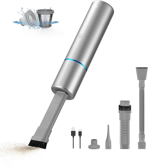 Brigii Crevice Vacuum, Handheld Vacuum & Air Duster & Hand Pump 3 in 1, Cordless Mini Vacuum, 3 K... | Amazon (US)
