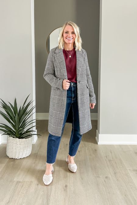 I love how classic a wool coat is! It’s always in style and can elevate any outfit! Sizing details- coat- xs || sweater- xs || Jeans- 2/short (run big) || shoes- 7.5 TTS

#LTKSeasonal #LTKstyletip #LTKfindsunder100
