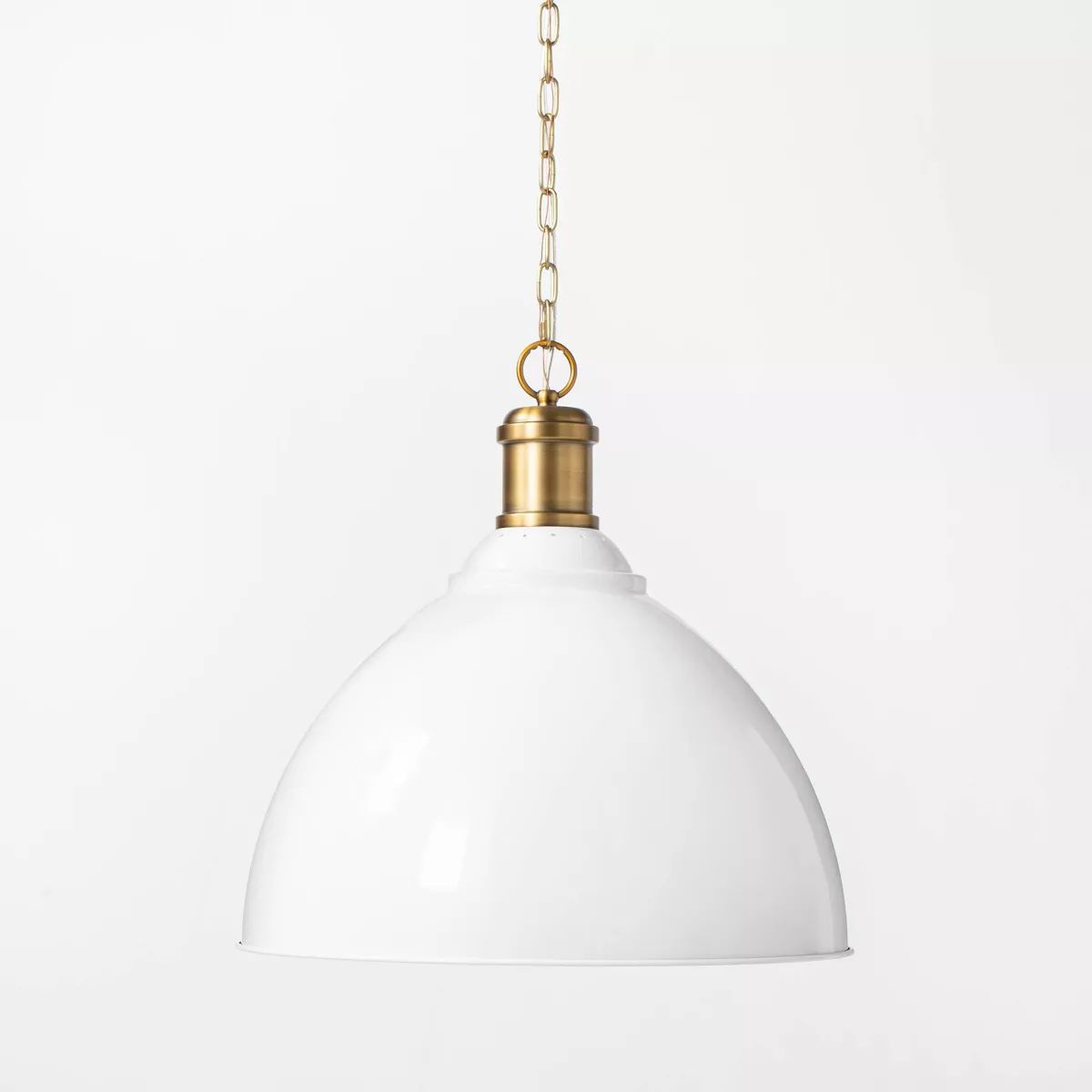 Large Metal Dome Pendant Brass - Threshold™ designed with Studio McGee | Target