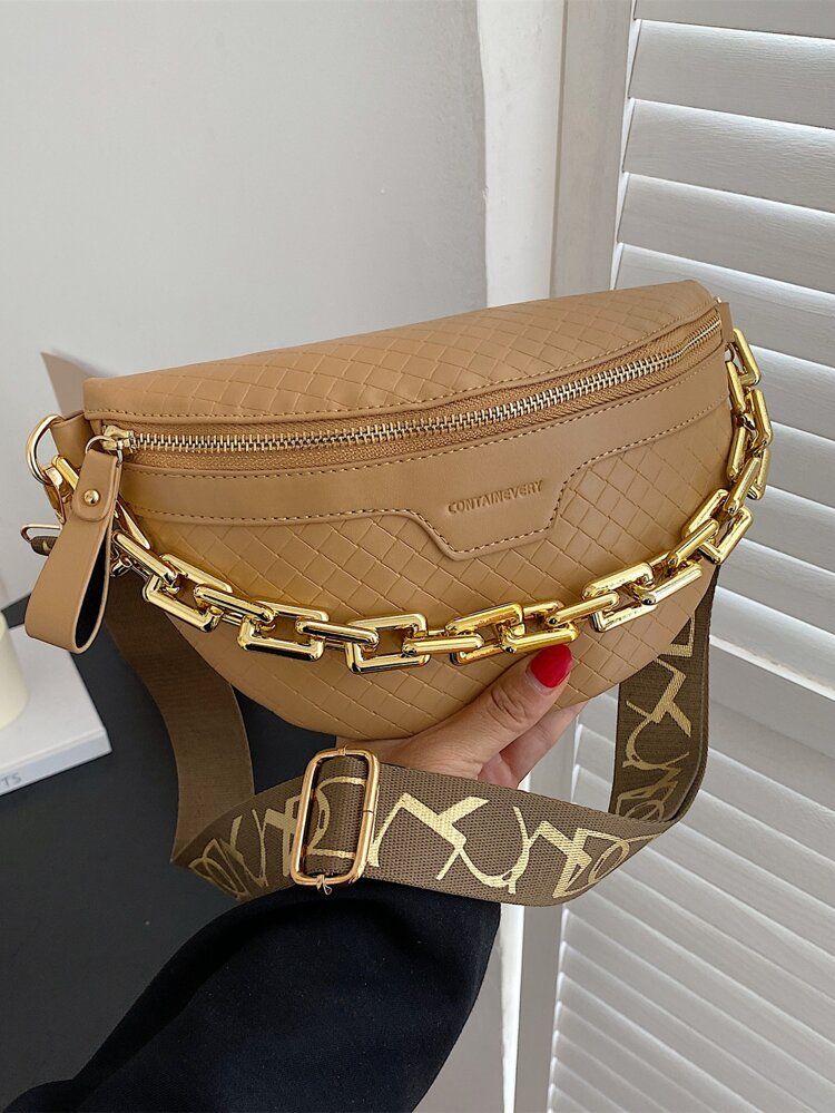 Braided Embossed Fanny Pack | SHEIN