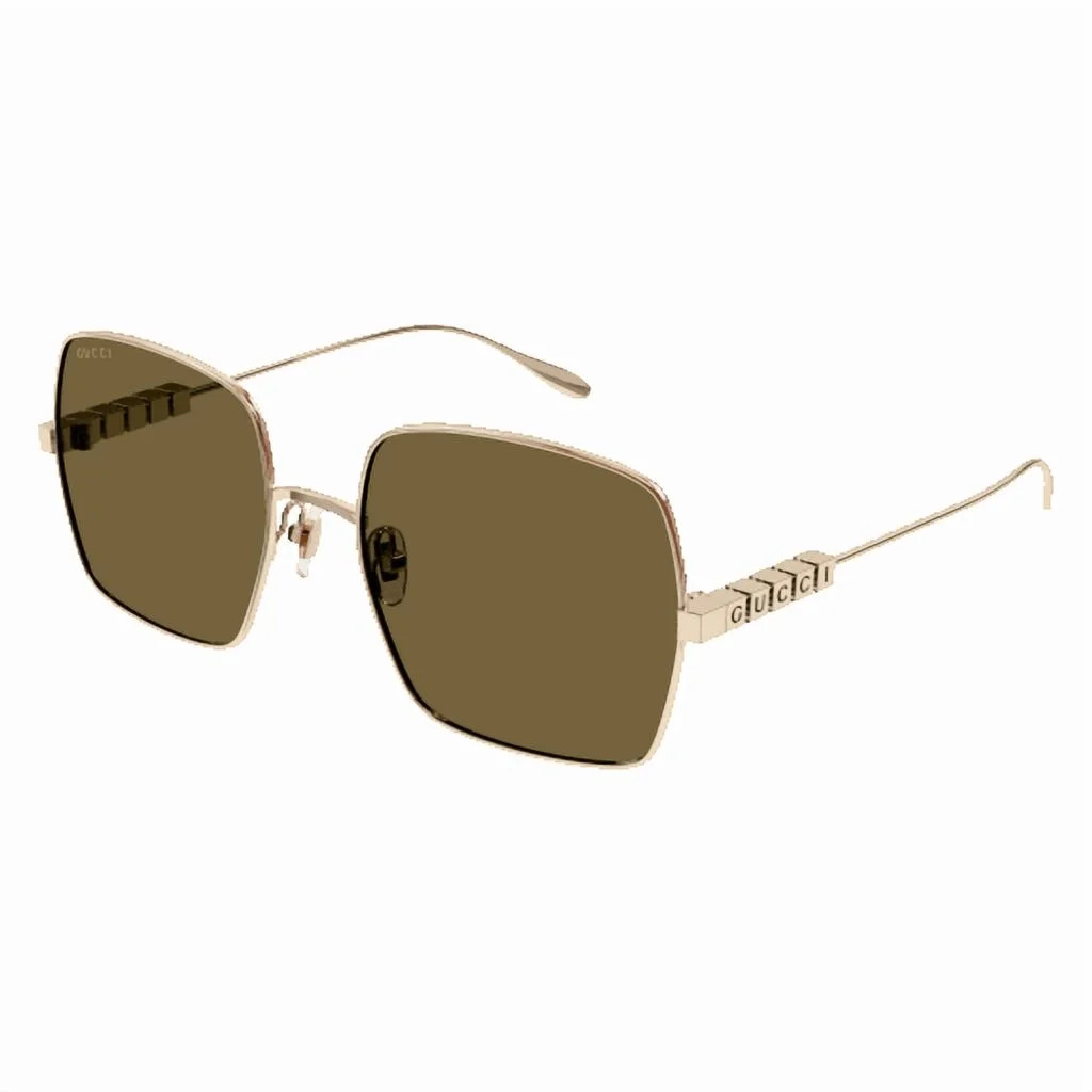 Sunglasses Gucci GG 1434 S- 002 Gold / Brown | Walmart (US)