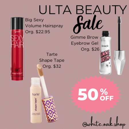 Ulta Beauty Sale | Shape Tape | Big Sexy Hairsprayy

#LTKfindsunder50 #LTKbeauty #LTKsalealert