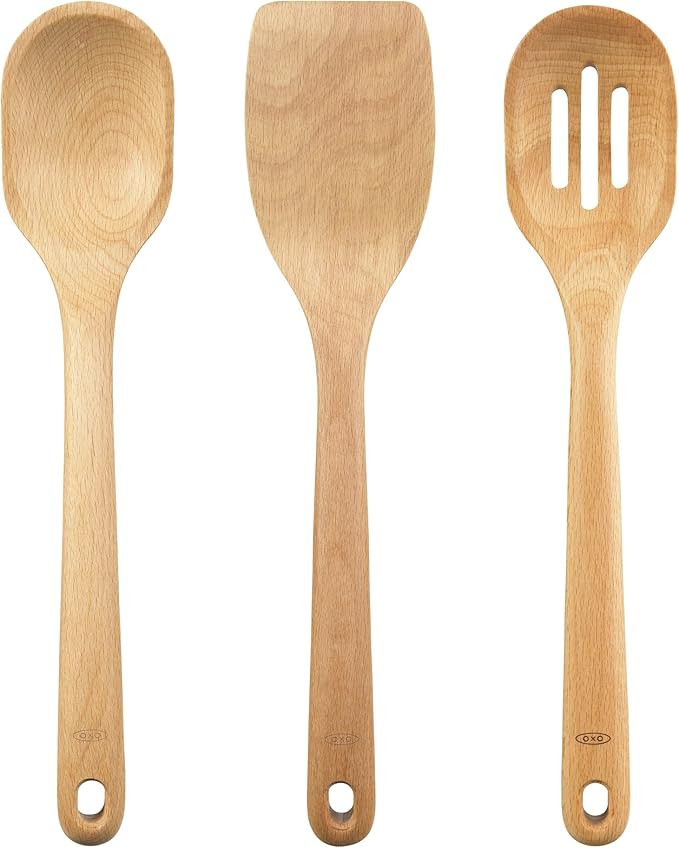OXO Good Grips 3- Piece Wooden Utensil Set | Amazon (US)
