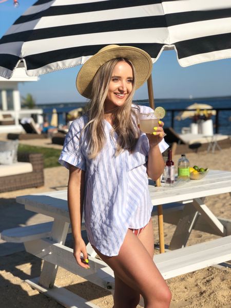 Blue and white stripes are classic every summer but this year we are seeing even more striped looks trending✨
#vacationoutfit #summeroutfit #swim #coverup #vacation #travel 


#LTKtravel #LTKfindsunder50 #LTKswim