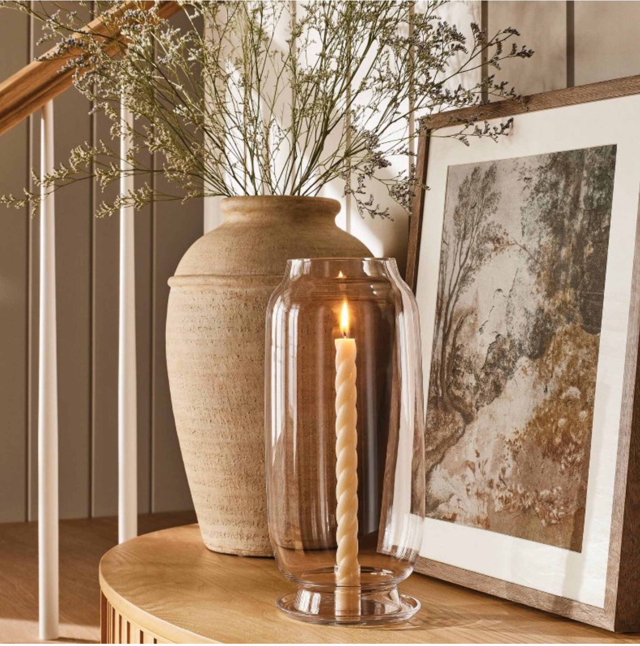 Glass hurricane taper candle holder 🕯️

#LTKSeasonal