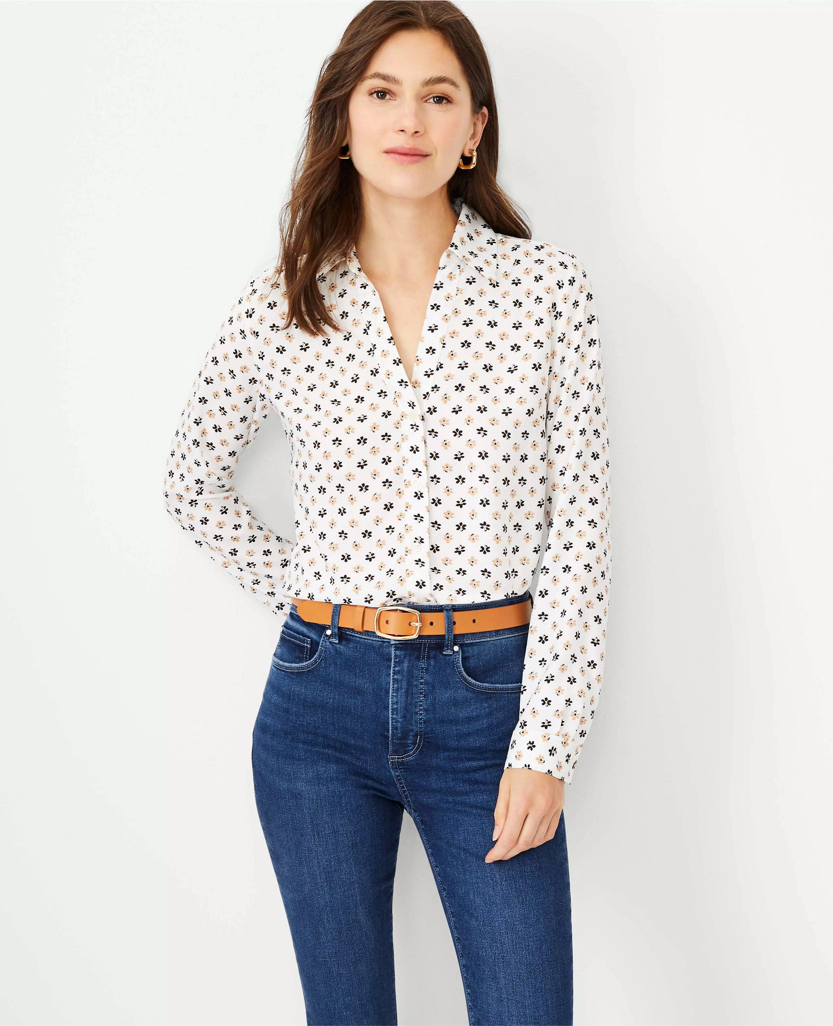 Tall Floral Essential Shirt | Ann Taylor (US)
