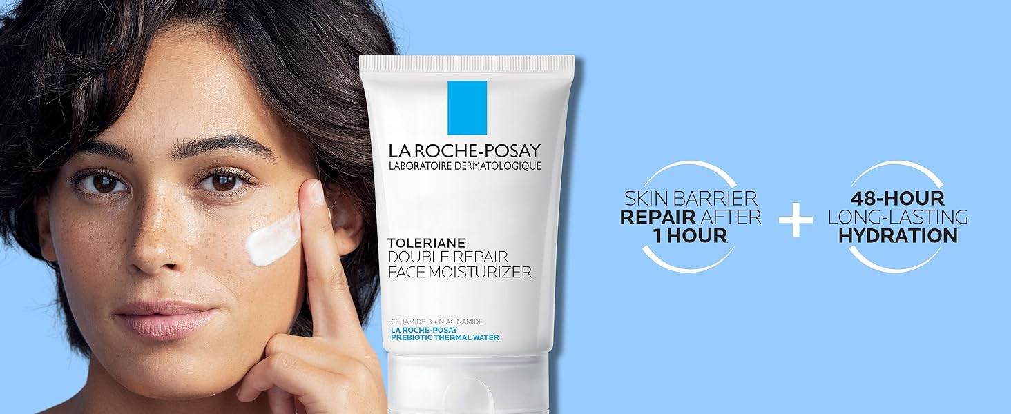 Amazon.com: La Roche-Posay Toleriane Double Repair Face Moisturizer, Daily Moisturizer Face Cream... | Amazon (US)