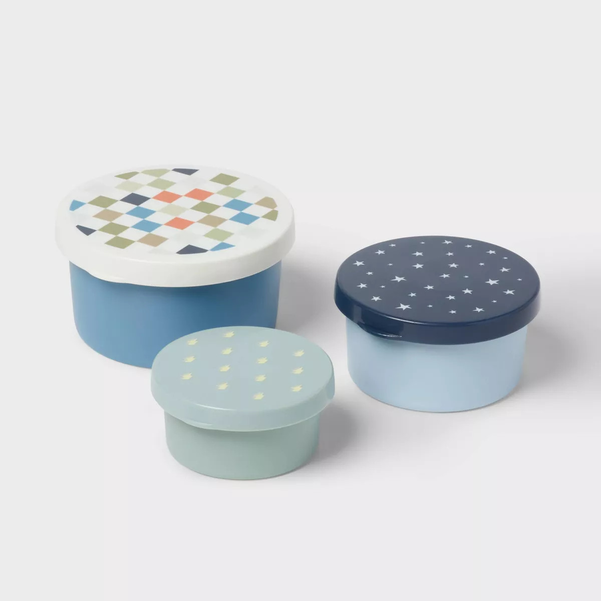 Kids' 3pk Single Wall Stainless Steel Round Snack boxes - Pillowfort™ | Target