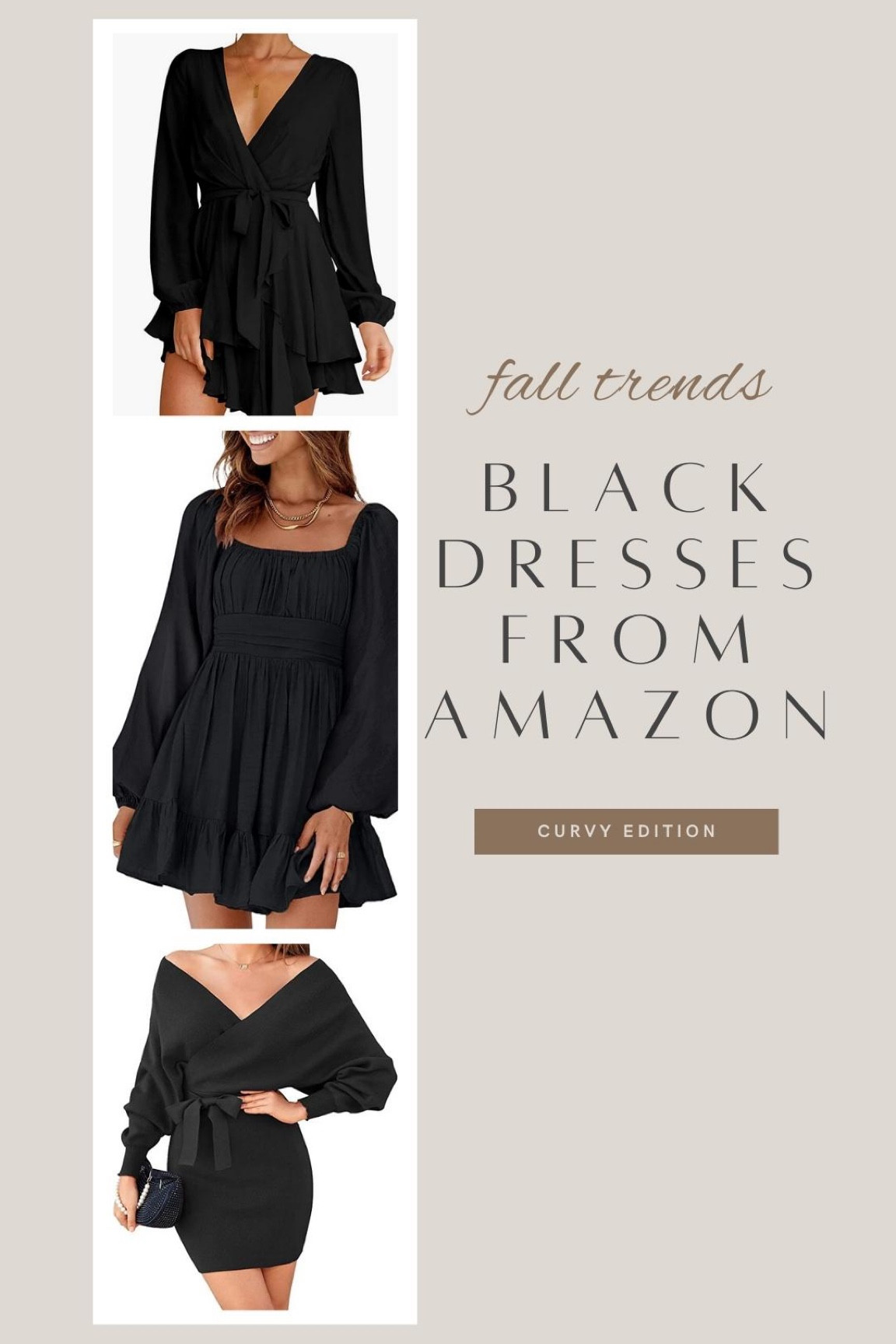 black dresses for fall from Amazon! 

curvy | plus size dress | fall fashion

#LTKcurves #LTKSeasonal #LTKstyletip