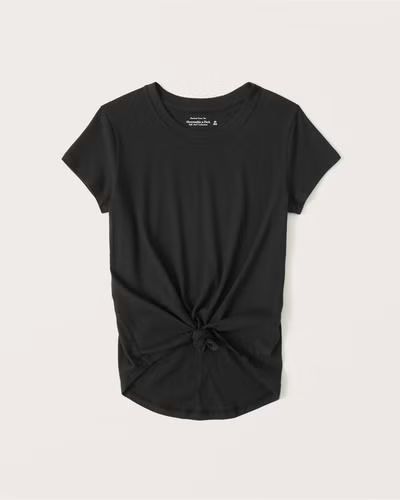 Women's Everyday Crew Essential Tee | Women's | Abercrombie.com | Abercrombie & Fitch (US)