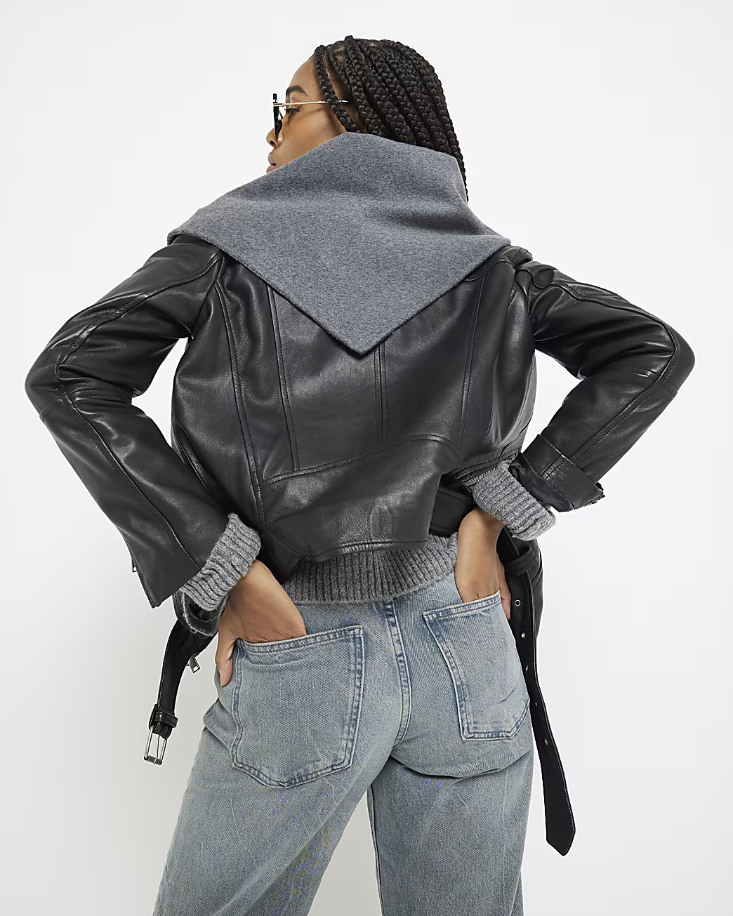 Grey Triangle Scarf | River Island UK & IE