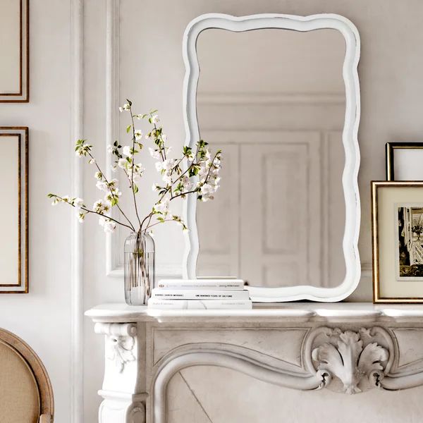 Lucie Shabby Elegance Scallop Accent Mirror | Wayfair North America