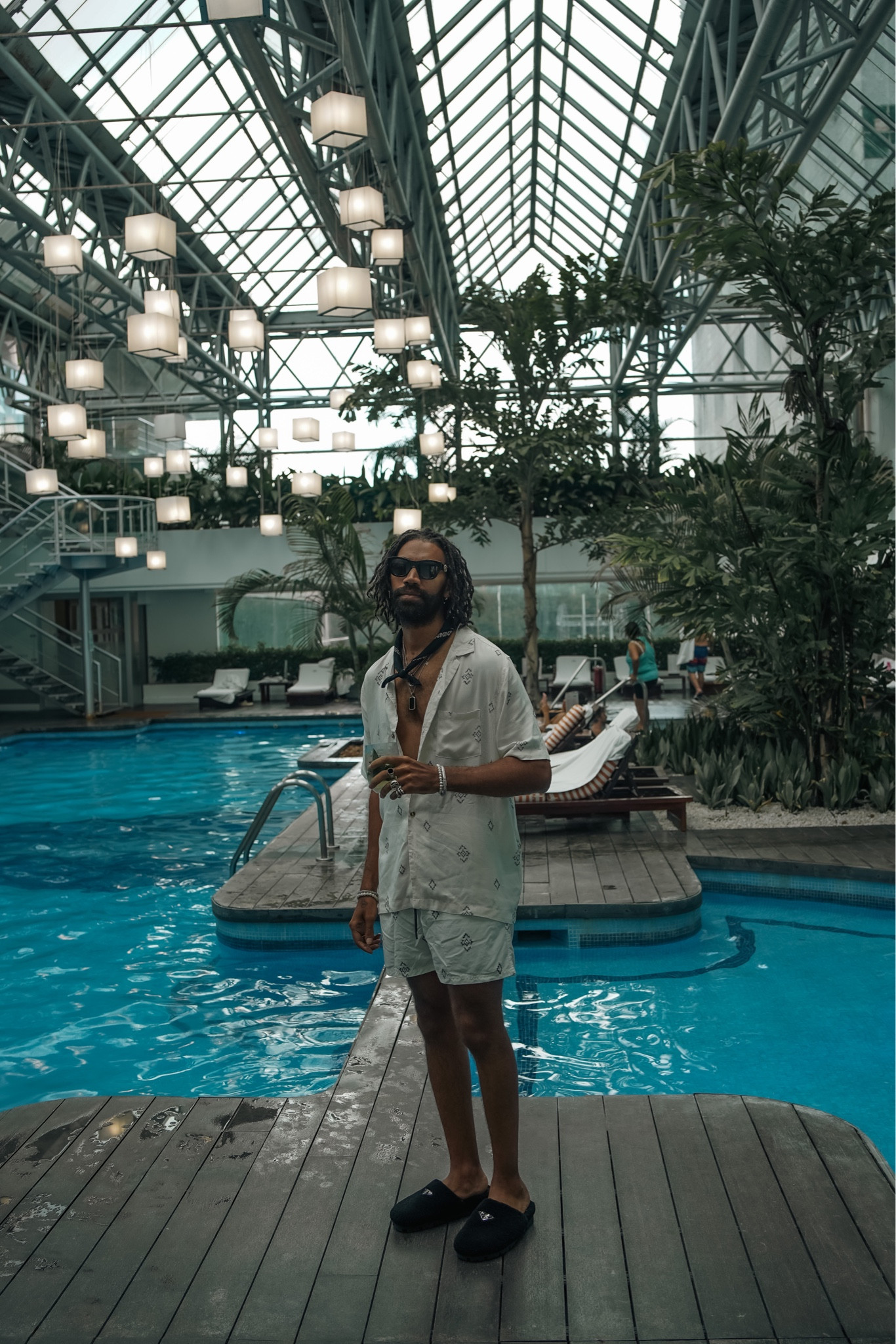 A pool day with fuzzy slippers and my new favorite sunglasses. 

#LTKswim #LTKtravel #LTKmens