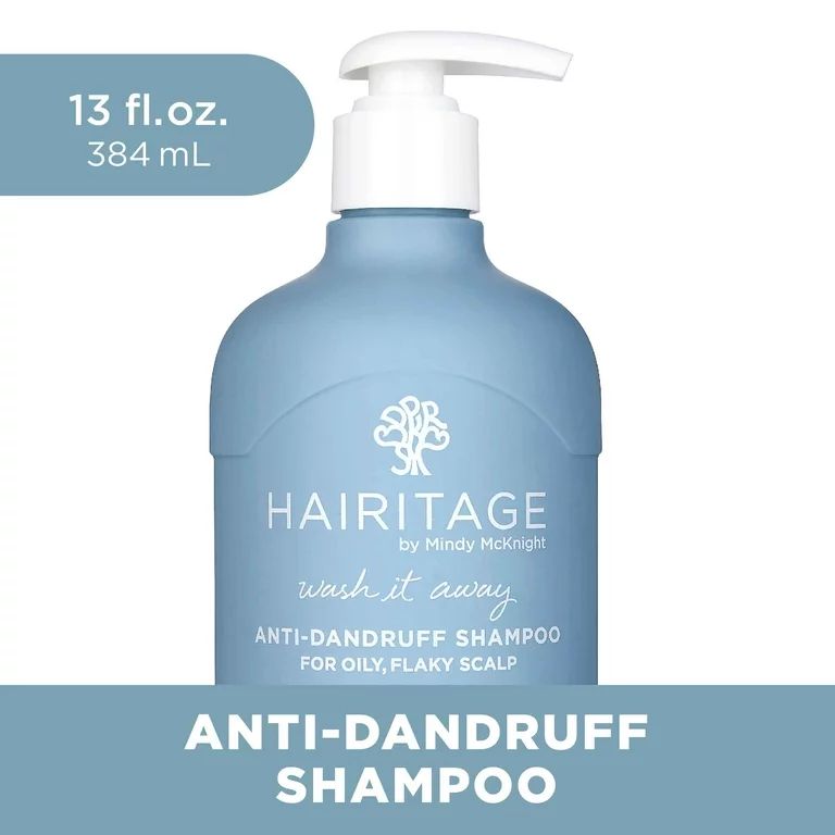 Hairitage Wash It Away Anti-Dandruff Shampoo | Dandruff Treatment for Oily, Flaky Scalp, 13 fl oz | Walmart (US)