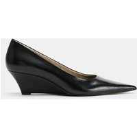Zara - Leather Wedge Shoes - Black - 2 - Woman | Zara UK