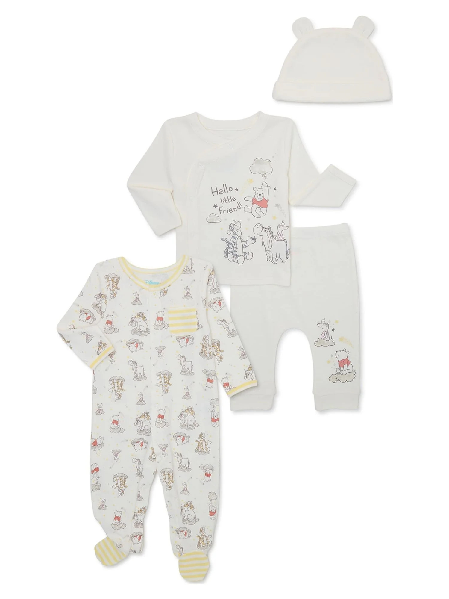 Disney Baby Wishes + Dreams Baby Winnie The Pooh Sleep 'n Play and Welcome Home Gift Set, 4-Piece... | Walmart (US)