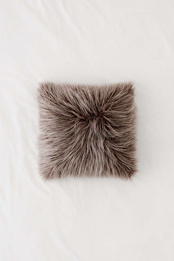 Marisa Tipped Faux Fur Pillow | Urban Outfitters US