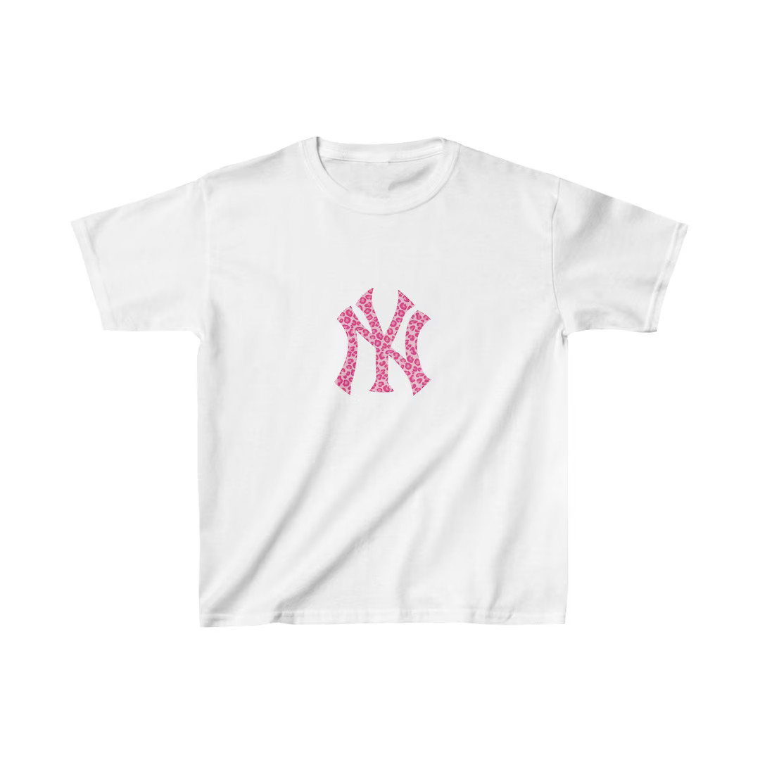 New York Yankees Pink Leopard Print Baby Tee | Y2K Baby Tee, 90s Baby Tee, Graphic Shirt Crop, Co... | Etsy (US)