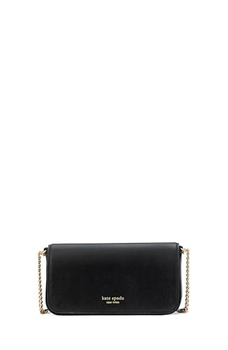 kate spade new york Devin Colorblocked Saffiano Leather Flap Chain Wallet, Black | Amazon (US)