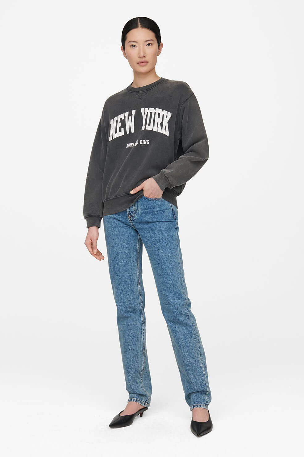 Ramona Sweatshirt University New York | Anine Bing