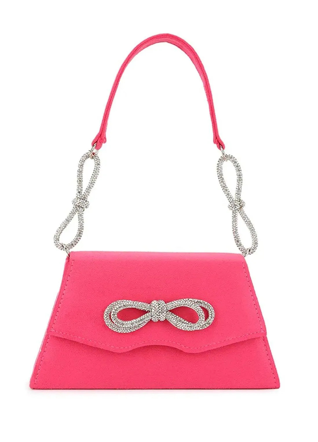 Bags & Purses | Faux Suede Bow Front Bag | D2C | Debenhams UK