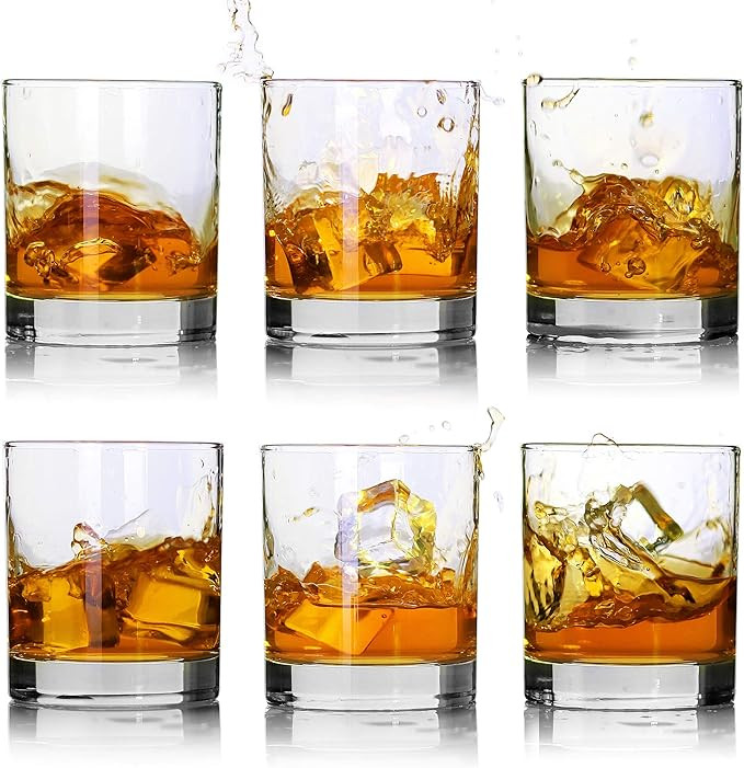 Whiskey Glasses-Premium 11 OZ Scotch Glasses Set of 6 /Old Fashioned Whiskey Glasses/Perfect Idea... | Amazon (US)