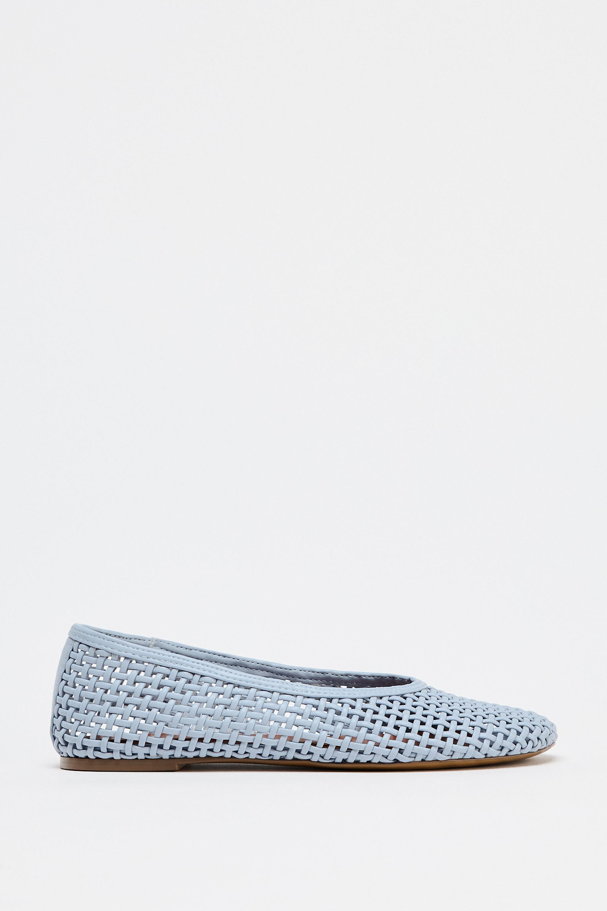 WOVEN BALLET FLATS | Zara US