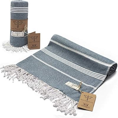 Smyrna Classical Series Original Turkish Beach Towel | 100% Cotton, Prewashed, 37 x 71 Inches | P... | Amazon (US)