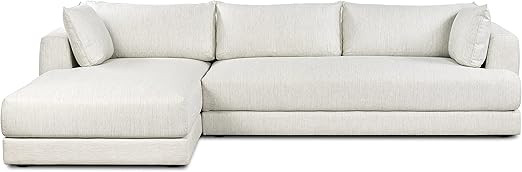 POLY & BARK Marcel Left-Facing Sectional, Bright Ash | Amazon (US)