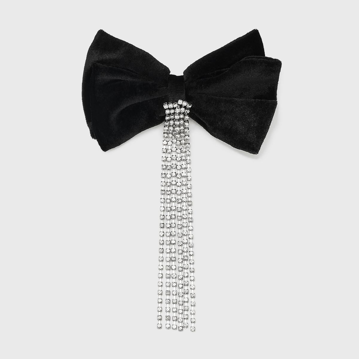 Gem Dangle with Bow Hair Barrette - A New Day™ Black | Target