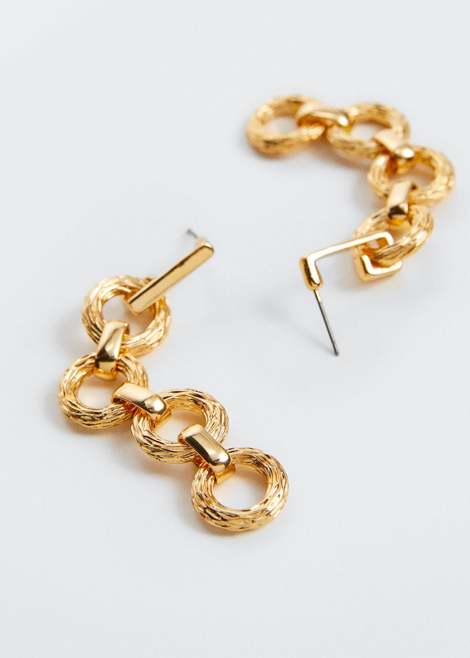 Chain pendant earrings | MANGO (US)